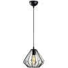 Merkloos / Sans marque Verlichting - Kroonluchter Zwart Metaal Lynn - Afmetingen 23x23x117cm - Stijlvolle Woondecoratie