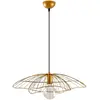 MENZZO Suspension filaire fleur triplé Zocho D50cm Métal Or
