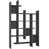 BOBOCHIC SUBLEEM Étagère MILENA Anthracite  Anthracite   Asymétrique Nombreux rangements Mélaminé