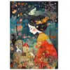 Puzzle 500 pièces : Femme en Kimono Rouge