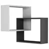 Wandmeubel Decortie Ring - White, Anthracite Wit