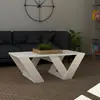 Table basse AZIO - BOBOCHIC - Blanc - Moderne - Rangements Fonctionnel
