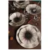 MENZZO Service de table 24 pièces Vada 100% Porcelaine Motif Fleur