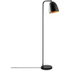 MENZZO Lampadaire cloche Karen 120cm Métal martelé Noir