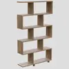 Bibliothèque - EMOB - Marron - 90 cm - Panneaux de particules 100% mélaminés
