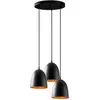 EMOB Le lustre Tatum est doté d'un corps en métal noir, d'une hauteur réglable et d'un design élégant. Il dispose de 3 types de prises...
