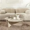 VENTE-UNIQUE Lot de 2 tables basses - Effet travertin beige - ALOEVA