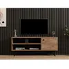 Habitat et jardin Meuble TV en bois "Jena" - 120 x 29 x 50 cm - Pin At...