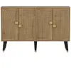 MENZZO Buffet design Karat L120cm Chêne clair et Or