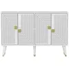 MENZZO Buffet design Karat L120cm Blanc et Or