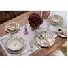 Hermia, Set de vaisselle, Violet Leaf Dinner Set 24 Pieces (24 pcs)