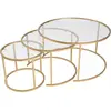Skye Decor, Table basse, Aurum Trio Coffee Table Set (80 x 43 x 80 cm)