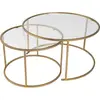 Skye Decor, Table basse, Aurum Coffee Table Set (80 x 43 x 80 cm)