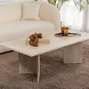 Table basse en aggloméré Sabin travertine
