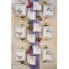Asir - Eetset (24-delig) - Wit, paars - 100% KERAMIEK - 30 x 33 x 27 c...