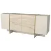 Buffet en bois Veyron - 180 x 46 x 75 cm - Travertin Grès