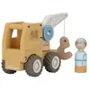 Camion grue en bois