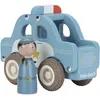 Voiture de police en bois