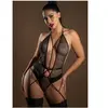 Body Porte-Jarretelles Fishnet Noir noir L/XL