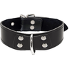 Taboom - Elegant D-Ring Collar - Bondage / SM Collar and leash Zwart