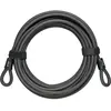 AXA câble avec double boucle Double Loop 10 mètres gris