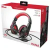 Casque Gaming circum-aural Noir et rouge Trust GTX404R Rana pour Nintendo Switch