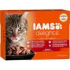 Iams Delights Land & Sea Collection Jelly - Kat - Natvoer - 12 x 85 gr