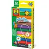 Ses 00406 Pâte à modeler Infinity 12 couleurs