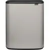 Brabantia Bo Touch Bin Prullenbak - 2 x 30 liter - Soft Grey