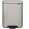 Brabantia Bo Prullenbak - 2 x 30 liter - Afvalscheiding - Soft Grey