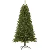 alpina Giftsome Sapin de Noël artificiel avec éclairage LED - Branches pliantes - Lumière blanche chaude - 185 cm - Vert