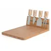 Kesper Excellent Houseware Support De Couteau ¿¿ Fromage Et Planche En Bambou