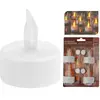 Pack 4 Bougies Led Mini À Piles Heviz Blanc