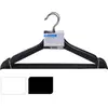 Kledinghangers Kleerhangers hout 43cm zwart of wit set a 4