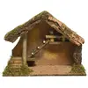 Merkloos / Sans marque Kerststal l39b19h28 cm groen