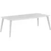 Table de jardin - rectangulaire - blanc - en résine - 8 à 10 personnes...