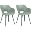 Keter Akola Tuinstoelen - 2 stuks - 56,5x55x80cm - Vintage Green