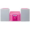 Chaîne HiFi avec radio FM et lecteur CD Lenco MC-013PK Rose