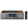 Micro set avec DAB FM CD 2 USB Bluetooth® QI RC Lenco MC-175SI Bois