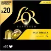 Cafe capsule L''Or Espresso Lungo Matinata Intensite 5 - 20 capsules