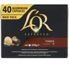 LOR Espresso Café - 40 Capsules Forza Intensité 9 - compatibles Nespre...