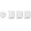 Smartwares Set dinterrupteurs de chambre à coucher 8x8x17 cm Blanc