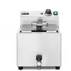 Hendi 209424 friteuse Enkel 10 l Vrijstaand 6600 W Frituurpan Zilver