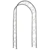 NATURE Pergola acier galvanisé laqué époxy noir décor volutes - H230 x...