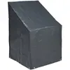 Housse pour chaises empilées Nature 110 x 68 x 68 cm PE gris foncé