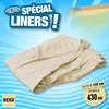Liner 75/100 ème - 430 x h 120 cm - Gris