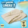 Liner pour piscine bois Linéa 15,50 x 3,50 x 1,55 m - Ubbink - Beige
