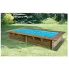 Ubbink Piscine bois Azura 3,50 x 2,00 x 0,71 m liner bleu avec filtre à cartouche - Ubbink