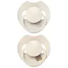 Difrax LOVI Dynamische Fopspeen 18+ Maanden - Lichtbeige & Creme - 2 S...