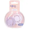 Difrax LOVI Dynamische Fopspeen 0 tot 6 Maanden - Lichtroze & Paars - ...